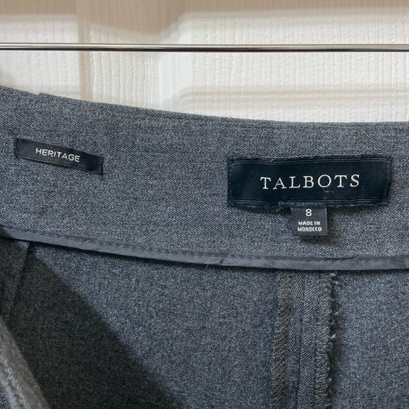 Talbots Women’s Heritage Gray High Waisted Straight Leg Trousers Size 8 Career - Picture 2 of 11